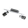 200672 Eglo Davida1 2 Light Spotlight Black / Chrome