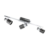 200673 Eglo Davida1 3 Light Spotlight Black / Chrome