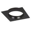 Eglo Roystar Square Face Plates - Matt Black - 110mm x 110mm