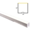35mm x 37mm Silver Aluminium Extrusion - Havit 