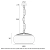 Telbix Lighting Antera 600 Pendant Dimensions