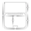 60mm x 70mm Aluminium Extrusion for LED Strip - Size