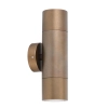 CLA PGUDBR1 - Aged Brass Up / Down Pillar Light - 2 x GU10 
