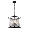 Cougar Lighting Amelia 3lt (360mm) Pendant light Black / Crystal 