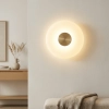 Amity Brass Matt/Opal Interior Wall Light AMITY WB25-BRSOP - lifestyle