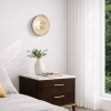 Amity Brass Matt/Amber Interior Wall Light AMITY WB25-BRSAM - lifestyle