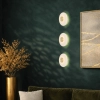 Amity Brass Matt/Opal Interior Wall Light AMITY WB25-BRSOP - lifestyle