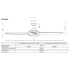 Mercator IKUU Smart Ceiling Fan- Anova FC1140 - Size