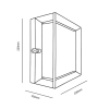 Bowen Wall Light - 2 Colours - dimensions