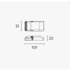 Unios 300ma 12watt Constant Current Driver - IP20 - Dimension