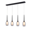 Ailia Imports Attica 4 Light Clear Bar Pendant