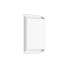 Unios Lighting Basc Medium Fixed Two White Exterior Wall Light