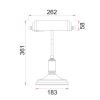 CLA Banca Table Lamps - Dimensions