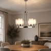 Ailia Imports Bedford 6 Light Chrome Pendant Light - lifestyle