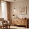 Belton 1 LT Pendant Clear/ Opal Inner Brass Metal - lifestyle 