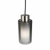 Belton 1Lt Pendant Smoke/ Opal Inner Nickle Pendant - top 