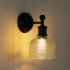 Brighton Black/ Clear Wall Light OL69371CL - lifestyle