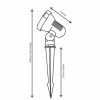 Capo Silver Garden Spike size