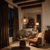 Carina Amber Pendant - 2 Sizes  - medium lifestyle