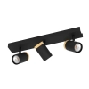 Eglo Lighting Cartagena Black / Oak Spotlight - 3 Light Spot 39648N