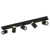 Eglo Lighting Cartagena Black / Oak Spotlight - 5 Light Spot 39649N