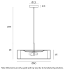 Cusco 50 Pendant Light - Natural - dimensions