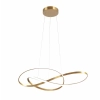 Ailia Imports - Darter Brushed Gold LED Pendant Light - 3000K Warm White