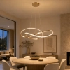 Ailia Imports - Darter Brushed Gold LED Pendant Light - 3000K Warm White - lifestyle