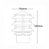 Pagoda Post Top Black MXB1 - dimensions