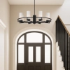 Telbix Eamon 8 Light Matt Black Pendant Light 