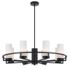 Telbix Eamon 8 Light Matt Black Pendant Light 
