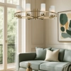 Telbix Eamon 8 Light Brushed Brass Pendant Light 