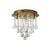 Ailia Imports Brushed Gold Close to ceiling 