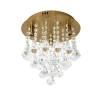 Ailia Imports Brushed Gold Close to ceiling 