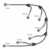 Lumenesk EC5-Loom 5 Tail Wiring Loom