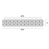 Eltz 40 CCT LED Oyster Light - dimensions
