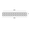 Eltz 50 CCT LED Oyster Light - dimensions