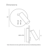 Telbix Esra Wall Light Dimensions