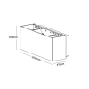 Mercator Lighting Evora Exterior Wall Light Dimensions