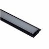 EXT-001 Recessed Aluminium Extrusion - Matt Black with Frosted Diffuser