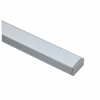 EXT-002 Surface mounted Aluminium Extrusion - Silver / Opal