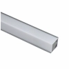 EXT-005 Corner Mounted Aluminium Extrusion - Silver with Opal diffuser 2