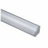 EXT-006 Corner Mounted Aluminium Extrusion - Silver with Opal diffuser