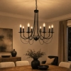 Fairstead 8LT Black Pendant - AP-1157-BLK - lifestyle
