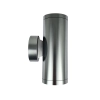 Ailia Imports Force 2 x 12watt LED Up / Down Pillar Lights - Titanium side