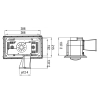Martec Forme 2 Heat bathroom heater White - MBHF2LW - dimensions