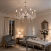 Ailia Imports Francesca 10 Light Crystal pendant lifestyel