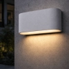 Lisse Small Down Only Exterior Wall Light - white lifestyle