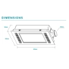Martec Furnace 4 in 1 Bathroom Heater - Dimensions