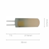 Ailia 2watt 12volt AC/DC LED Globe - G4 Pins - dimensions